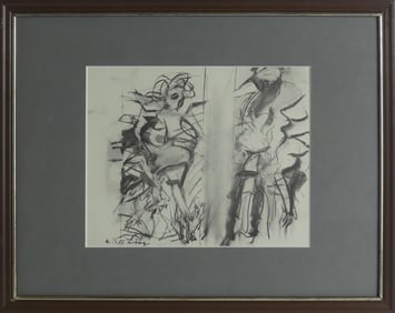 WILLEM DE KOONING 'TWO FIGURES' LITHOGRAPH