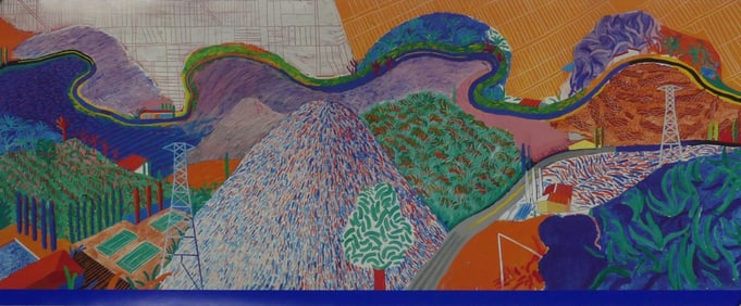 DAVID HOCKNEY 'MULHOLLAND DRIVE' OFFSET LITHO