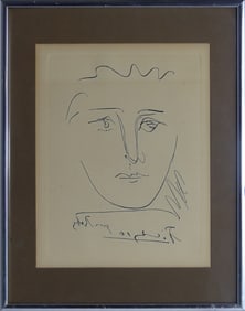 PABLO PICASSO 'POUR ROBY' ETCHING w COA