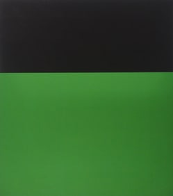 ELLSWORTH KELLY 'STUDY FOR TWO PANELS BLACK GREEN'
