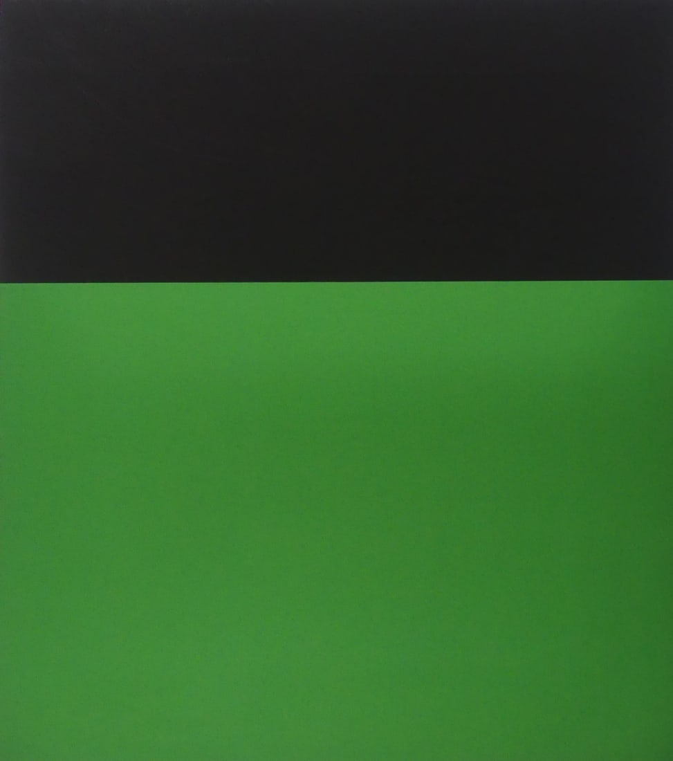ELLSWORTH KELLY 'STUDY FOR TWO PANELS BLACK GREEN' (1 of 3)
