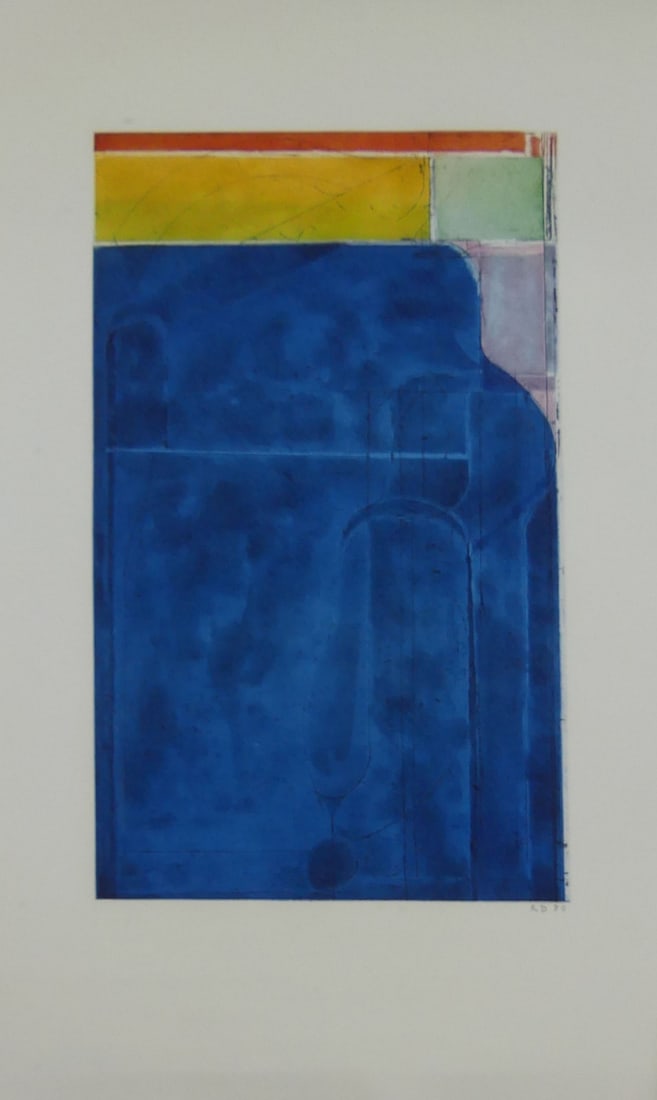 RICHARD DIEBENKORN 'LARGE BRIGHT BLUE' (1 of 6)