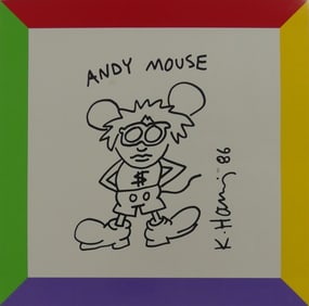 KEITH HARING 'ANDY MOUSE'