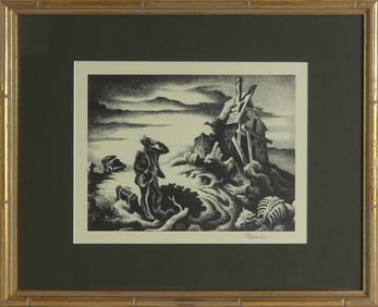 THOMAS HART BENTON 'PRODIGAL SON' SIGNED LITHO
