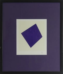 ELLSWORTH KELLY 'PURPLE' SIGNED LITHOGRAPH