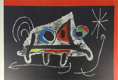 JOAN MIRO 'LE LEZARD AUX PLUMES D'OR' LITHOGRAPH