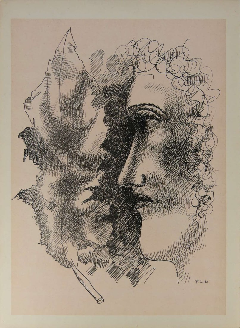 FERNAND LEGER 'HAND AND LEAF' LITHOGRAPH (1 of 5)