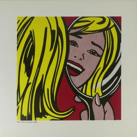 ROY LICHTENSTEIN 'GIRL IN MIRROR' LITHOGRAPH