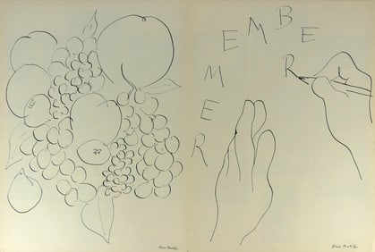 HENRI MATISSE LITHOGRAPH FROM VERVE