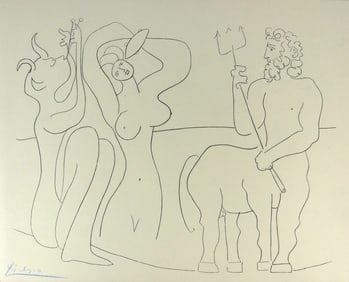 PABLO PICASSO 'MES DESSINS D'ANTIBES' LITHOGRAPH