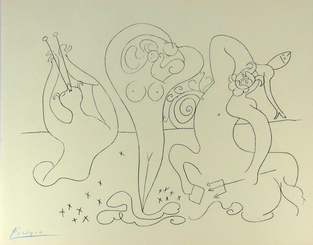 PABLO PICASSO 'MES DESSINS D'ANTIBES' LITHOGRAPH (1 of 4)