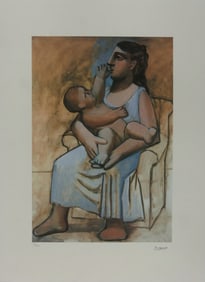 PABLO PICASSO 'MOTHER AND CHILD' LITHOGRAPH
