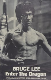 BRUCE LEE 'ENTER THE DRAGON' SIGNED POSTER