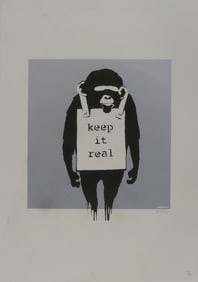 BANKSY 'KEEP IT REAL' LITHOGRAPH
