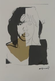 ANDY WARHOL 'MICK JAGGER' LITHOGRAPH