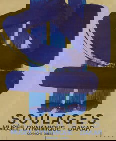 PIERRE SOULAGES 'MUSEE DYNAMIQUE - DAKAR' POSTER