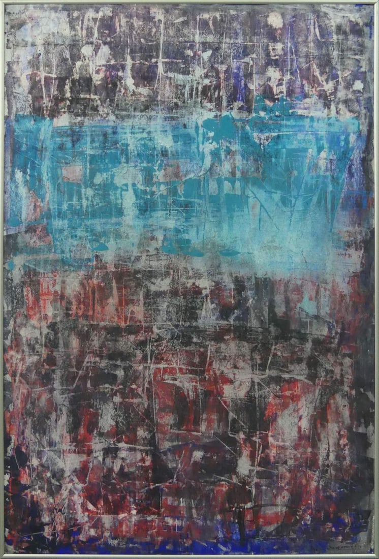 G CALIMAN COXE ABSTRACT PAINTING (1 of 5)