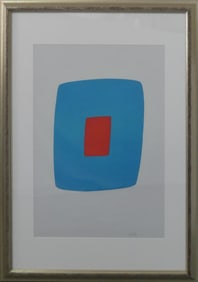 ELLSWORTH KELLY 'LIGHT BLUE WITH ORANGE'