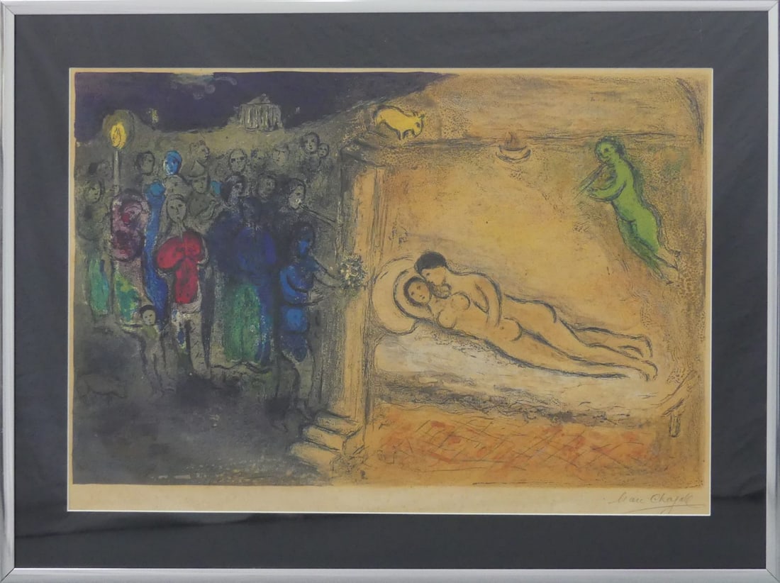 Marc Chagall, L' ange au chandelier (Angel with Candlestick