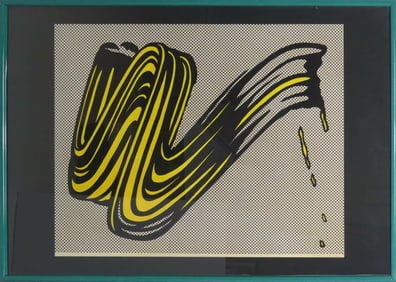 ROY LICHTENSTEIN BRUSHSTROKE OFFSET LITHOGRAPH