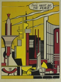 LICHTENSTEIN 'THIS MUST BE THE PLACE' SIGNED LITHO