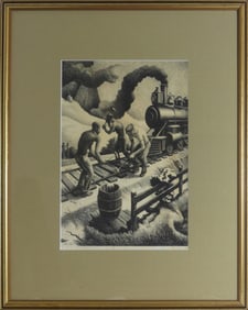 THOMAS HART BENTON 'TEN POUND HAMMER' OFFSET LITHO
