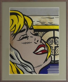 ROY LICHTENSTEIN SHIPBOARD GIRL SIGNED LITHOGRAPH