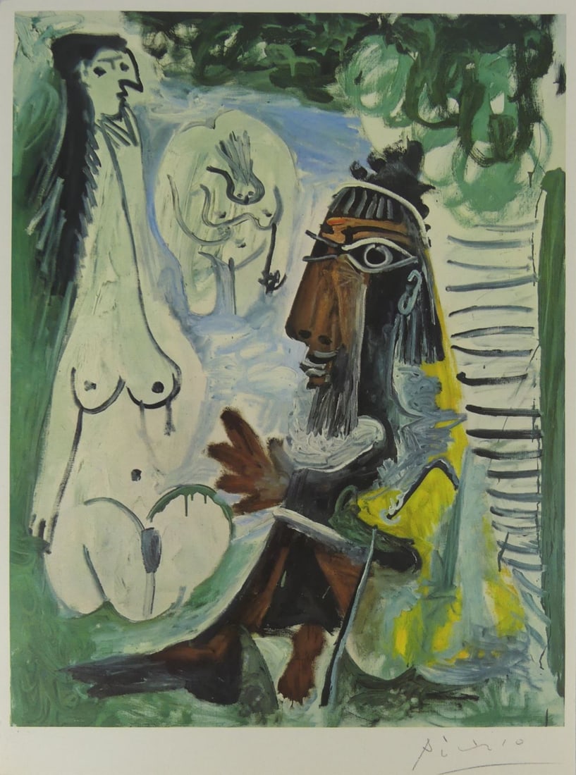 PABLO PICASSO 'LES DEJEUNERS' SIGNED LITHOGRAPH (1 of 4)