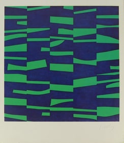 ELLSWORTH KELLY 'MESCHERS' SIGNED OFFSET LITHO