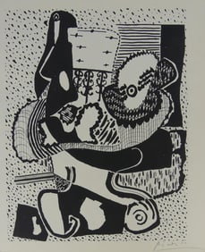 PABLO PICASSO 'HELENE CHEZ ARCHIMEDE' SIGNED LITHO