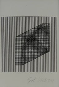 SOL LEWITT 'FICCIONES' SIGNED SILKSCREEN