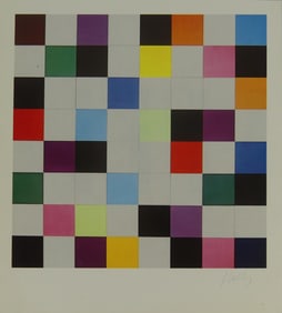 ELLSWORTH KELLY 'COLORS' SIGNED OFFSET LITHOGRAPH