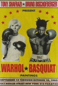 WARHOL BASQUIAT SHAFRAZI BOXING POSTER