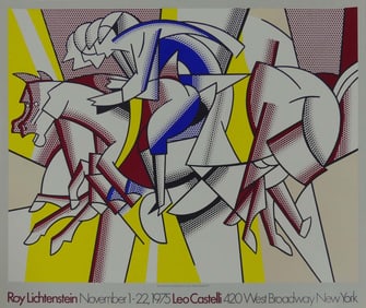 ROY LICHTENSTEIN 'THE RED HORSEMAN' POSTER