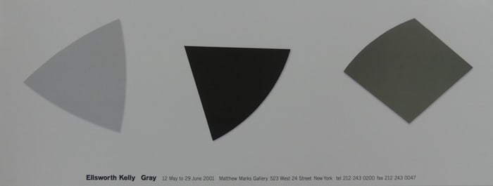 ELLWORTH KELLY 'GRAY' OFFET LITHOGRAPH