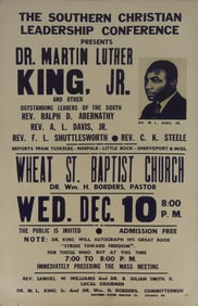 MARTIN LUTHER KING JR WHEAT ST. BAPTIST POSTER