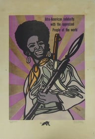 EMORY DOUGLAS 'AFRO-AMERICAN SOLIDARITY' POSTER