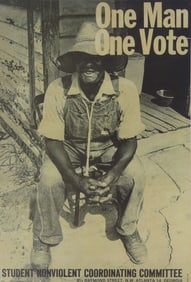 DANNY LYON 'ONE MAN ONE VOTE' POSTER