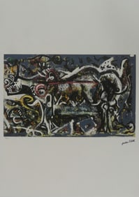 JACKSON POLLOCK 'THE SHE-WOLF' LITHOGRAPH