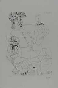 PICASSO 'PRIVATEER WITH PIPE' LITHOGRAPH