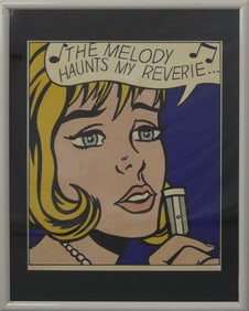 ROY LICHTENSTEIN 'REVERIE' SIGNED LITHOGRAPH