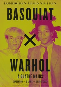 BASQUIAT x WARHOL 'A QUATRE MAINS' POSTER