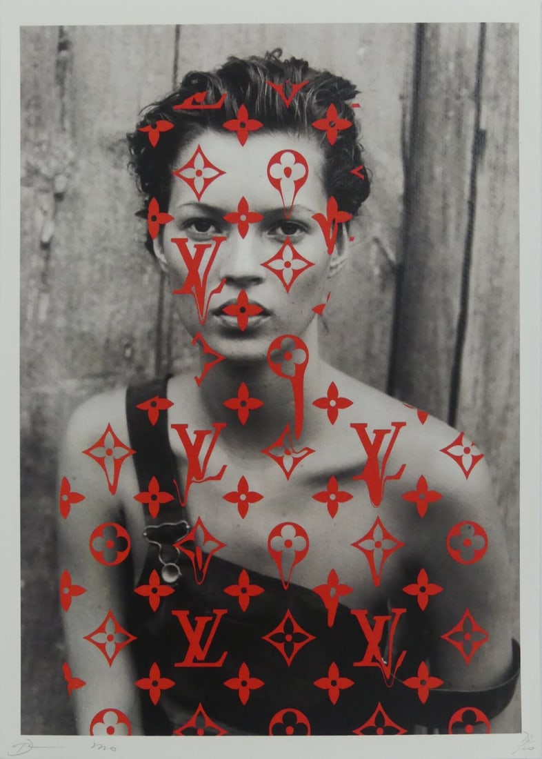 DEATH NYC 'KATE MOSS LOUIS VUITTON' LITHOGRAPH (1 of 7)