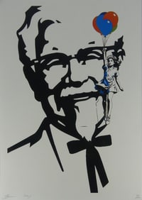 DEATH NYC 'COLONEL SANDERS' LITHOGRAPH