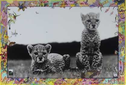 PETER BEARD 'ORPHANED CHEETAH CUBS, MWEIGA, KENYA'