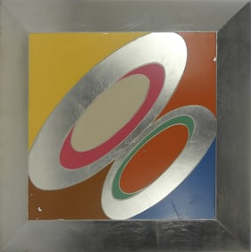 MODERINST HOMAGE TO FRANK STELLA ABSTRACT PAINTING