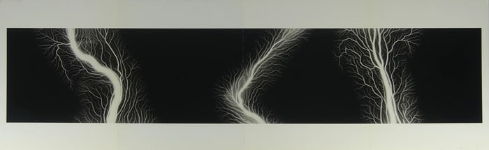 HIROSHI SUGIMOTO 'LIGHTNING FIELDS' PHOTO-LITHO