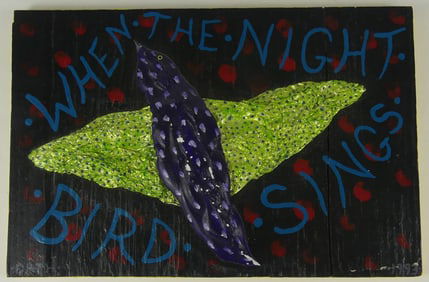 KEVIN ORTH 'WHEN THE NIGHT BIRD SINGS' PAINTING