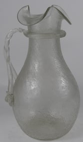 AMERICAN FROSTED COLORLESS GLASS ICE PITCHER