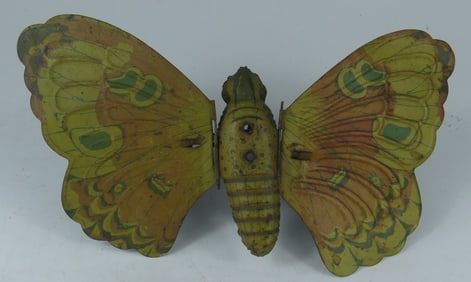 ANTIQUE TIN BUTTERFLY TOY
